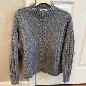 Charcoal Cable Knit Sweater